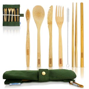 Newman Ware Bamboo eco-friendly utensil set