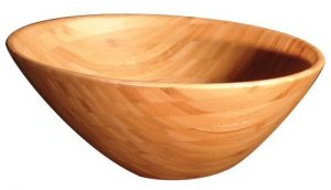 eco-friendly bamboo salad bowl