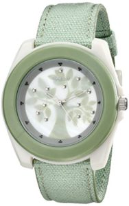 Sprout-Womens-ST2019MPLG-Light-Green-Organic-Cotton-Strap-Watch-0