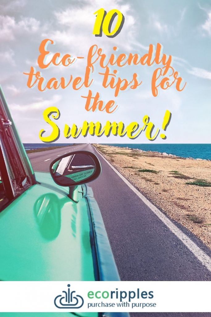 Car on the road | 10 Ecofriendly travel tips for the summer